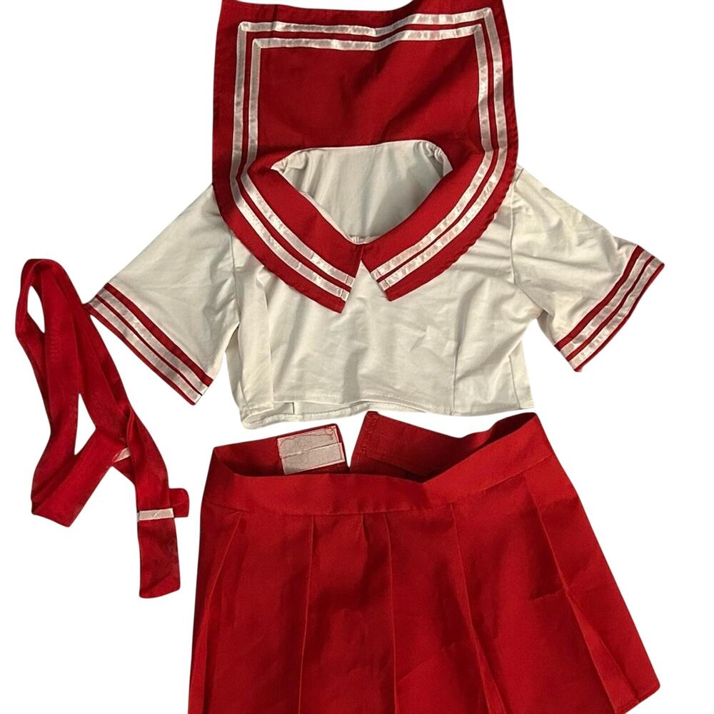 New Schoolgirl Sailor Moon Costume Sexy Anime Cosplay 3 Piece Set